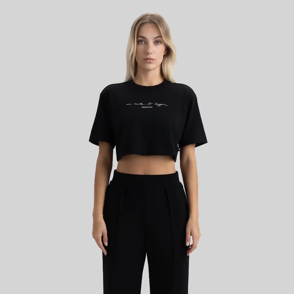 INVICTA CROP TOP WOMEN BLACK