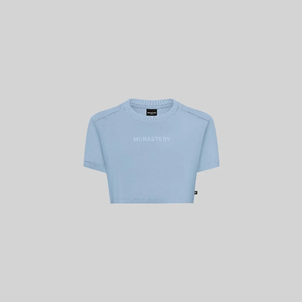 VETTEL CROP TOP WOMEN FADED DENIM