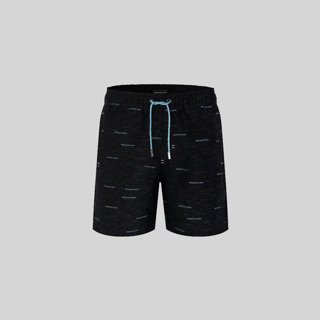 OBERON SWIM MEN SHORT BLACK BLUE