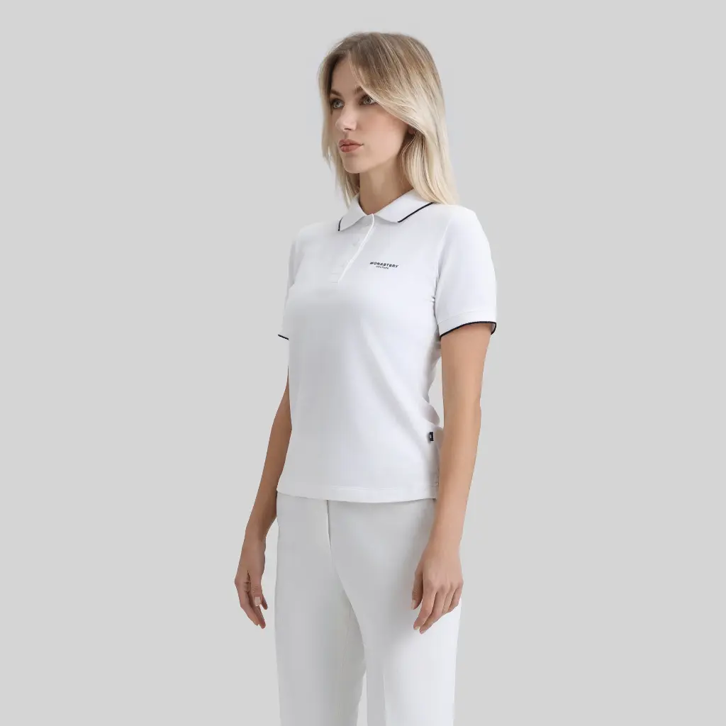 MATRA T-SHIRT POLO WOMEN WHITE