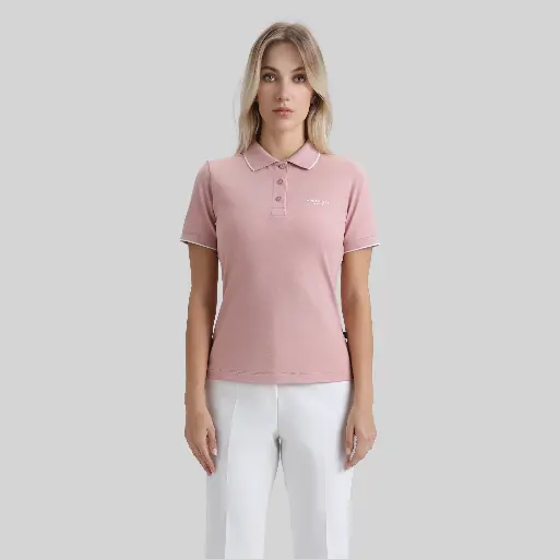 MATRA T-SHIRT POLO WOMEN BRIDAL ROSE