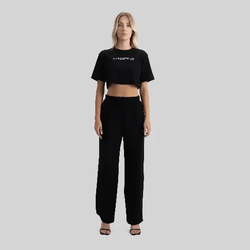 LYKAN CROP TOP WOMEN BLACK